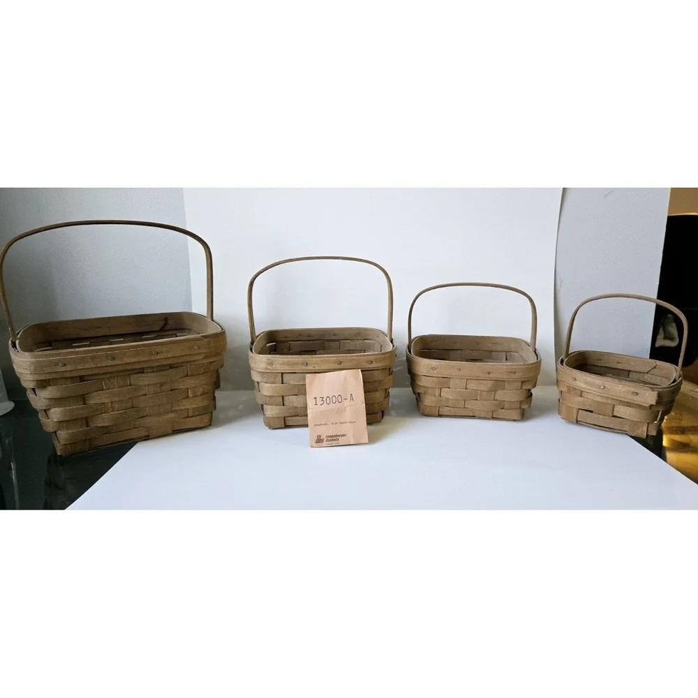 Vintage Longaberger Basket set of 4‎ 1985
